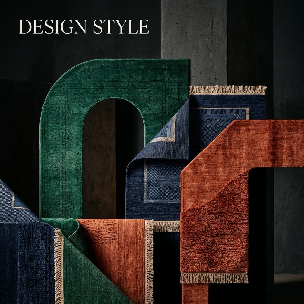 Abstract rug design styles